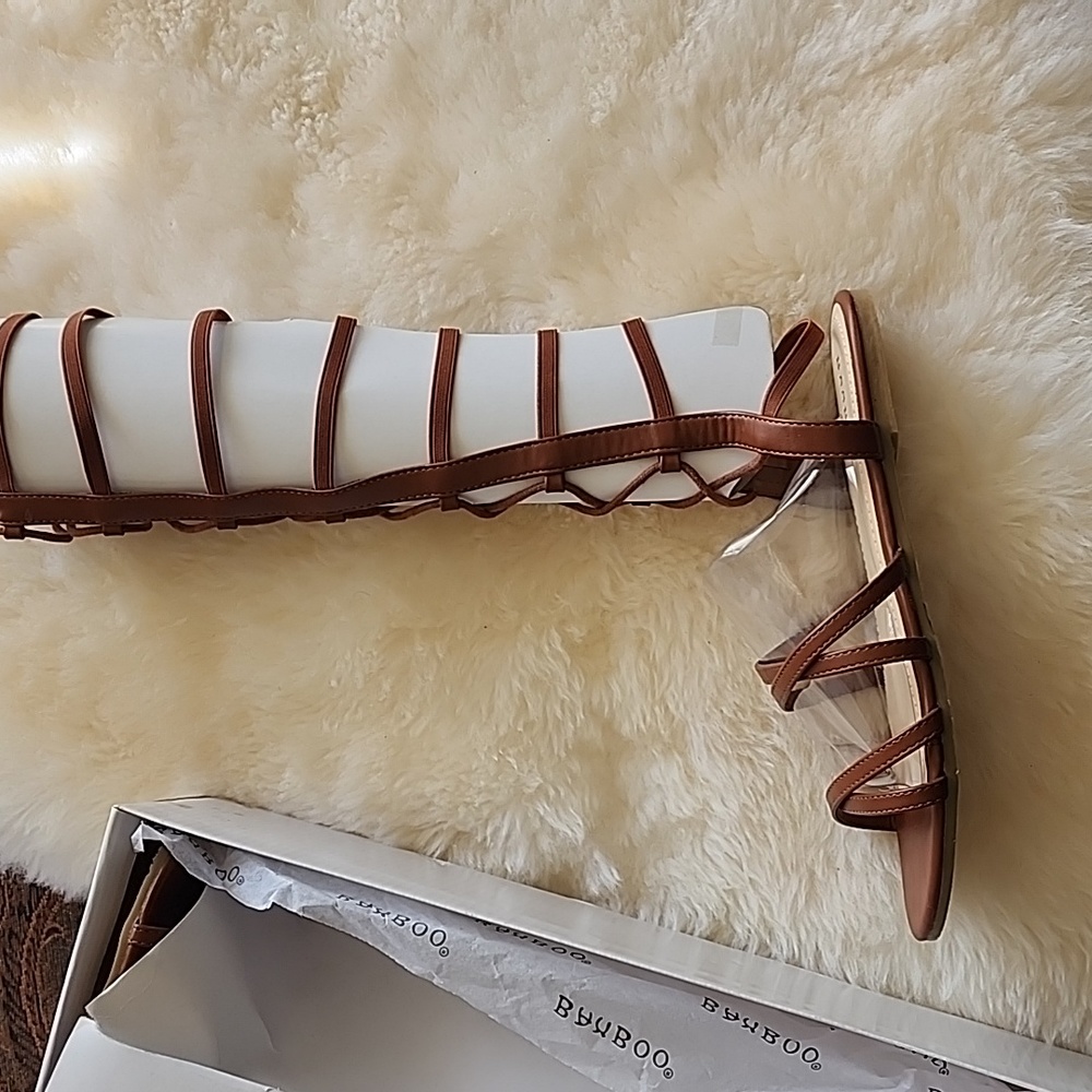 BNIB- BROWN GLADIATOR SANDALS